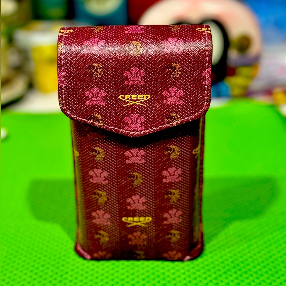 ‼️🔥Creed limited edition leather sleeve traveling pouch hip flask 75 ml🔥‼️